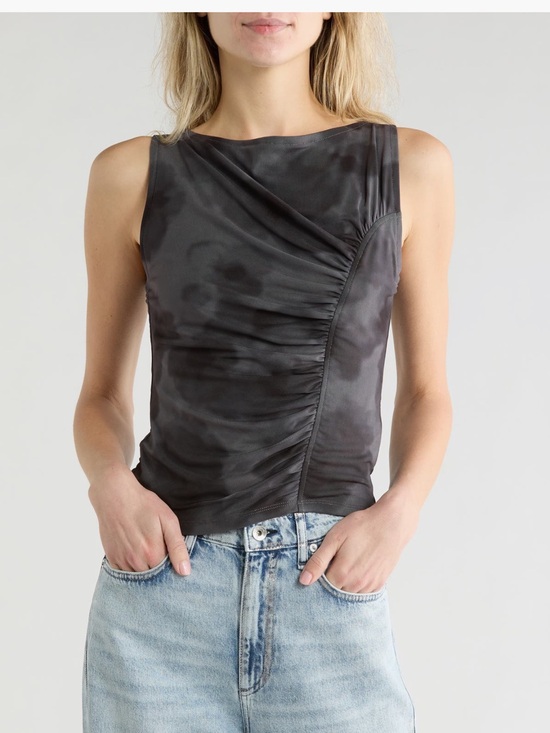 rag & bone Tops - Rag & Bone Sliced Mesh Tank